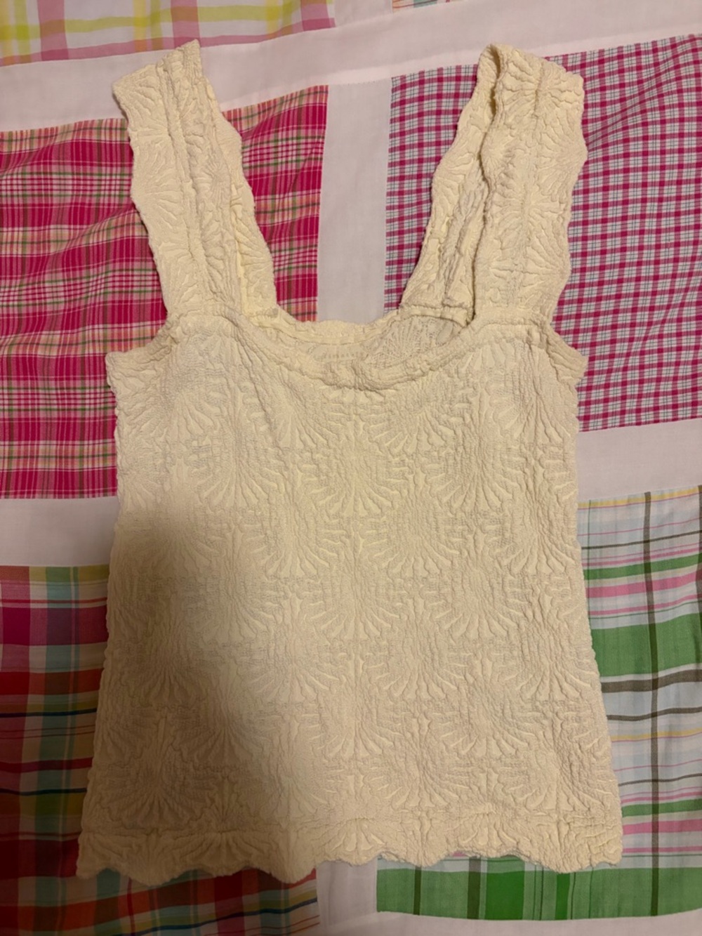 Free People Love Letter Floral Knit Camisole